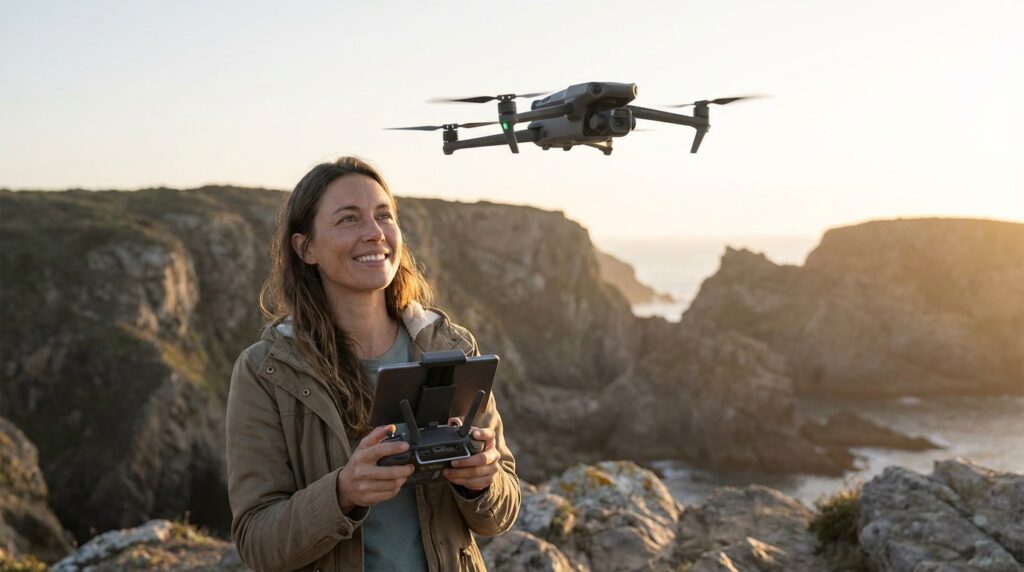 Innovative aerial drones.