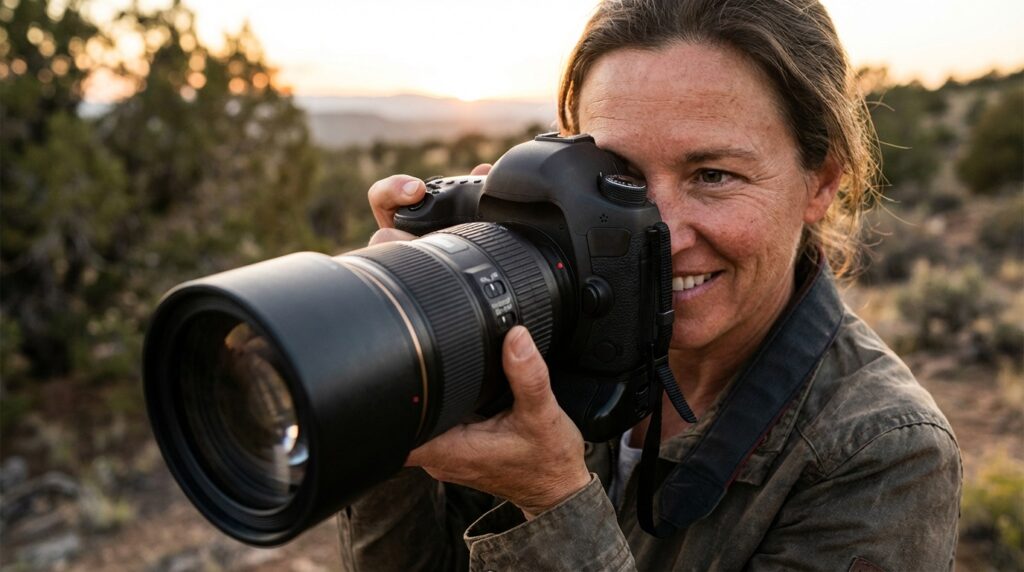 Professional photography equipment.