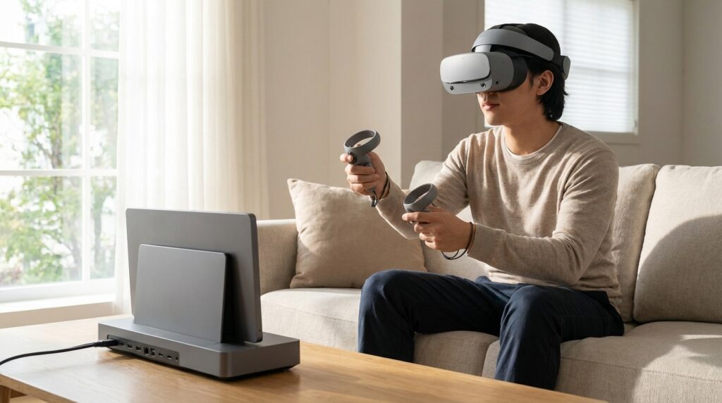 Immersive VR gaming.
